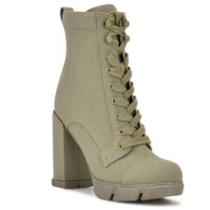 Nine West Olive Green Women's High Heel Boots size 6